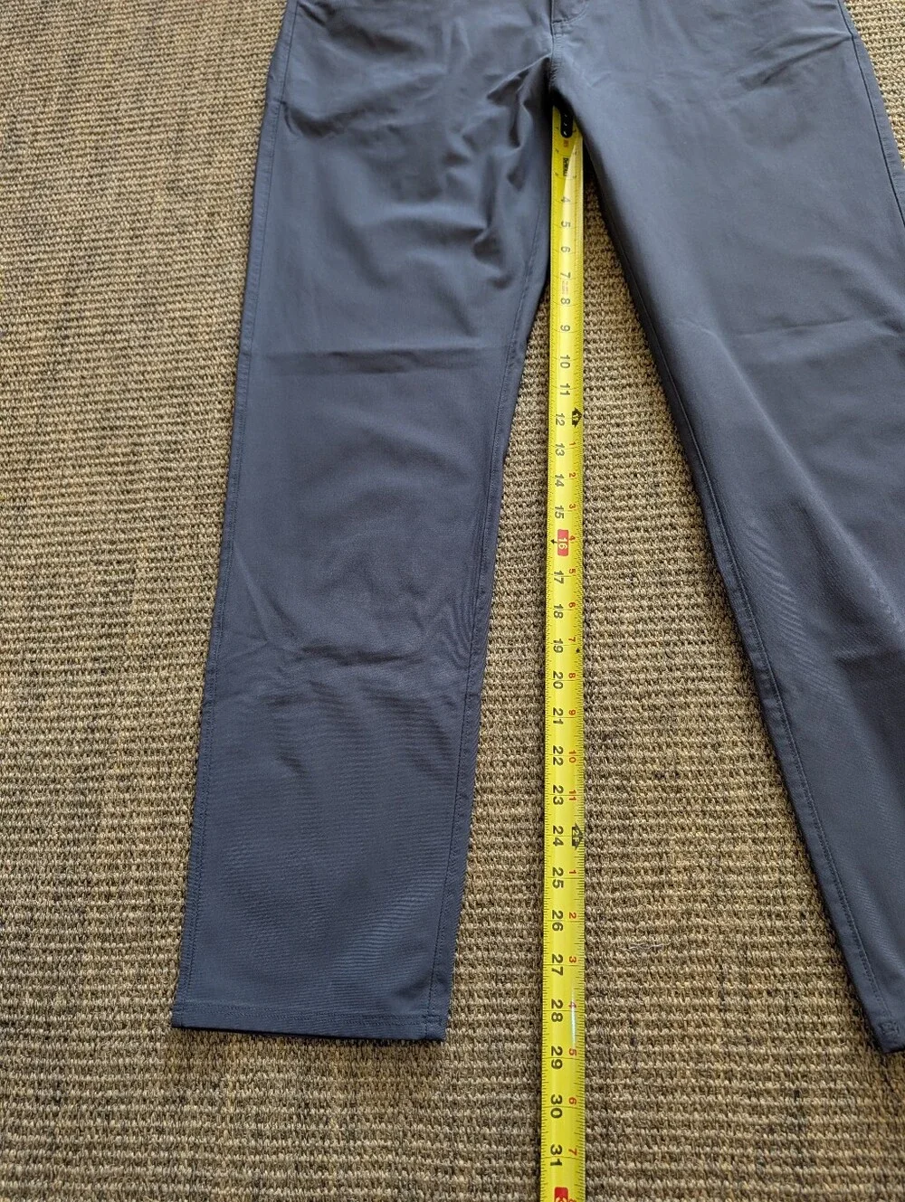 Vuori Meta Pant V430 Pants Mens 34 Blue 5 Pocket Performance Stretch Pre Owned